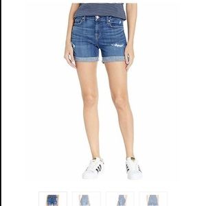 7 for all mankind stretchy mom shorts.